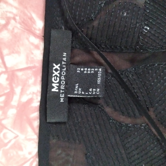 mexx metropolitan sequin sheer lined mini dress - Picture 3 of 7